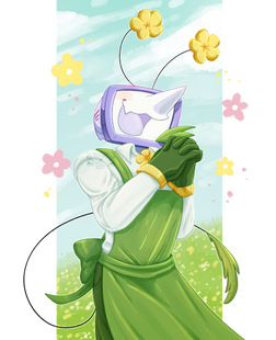 Half body + Simple Shading + Simple bg